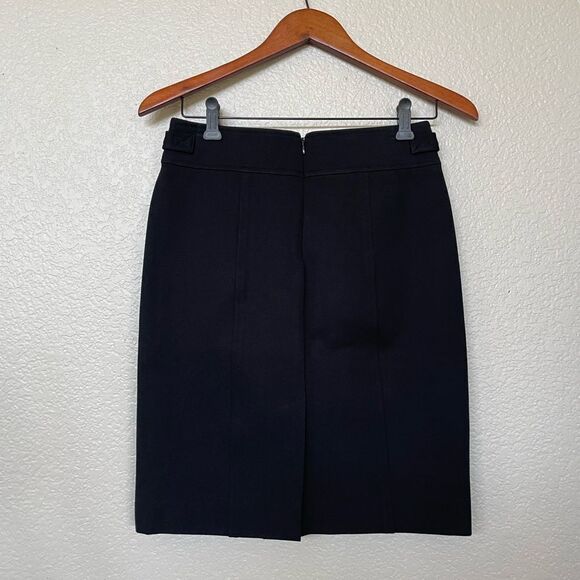 ETC Black Zipper Front Pencil Skirt 0 - Picture 3 of 4